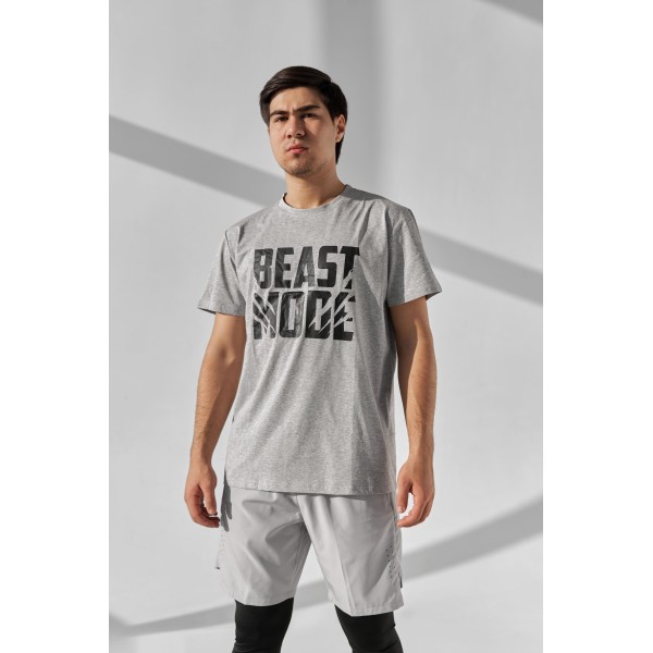 Erkaklar uchun Beast Mode fitnes futbolkasi