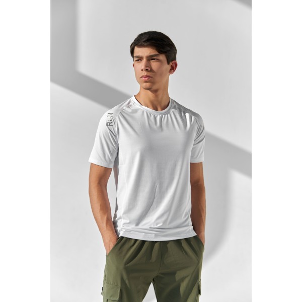 Erkaklar uchun Run fitnes futbolkasi