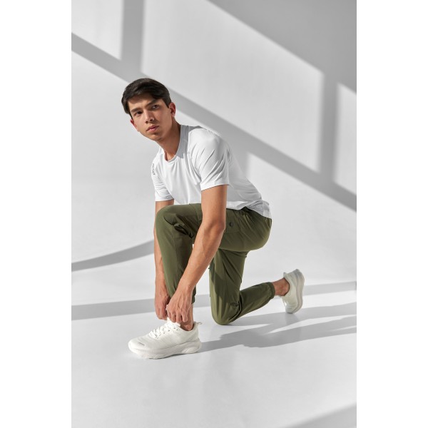 Erkaklar uchun Run fitnes futbolkasi