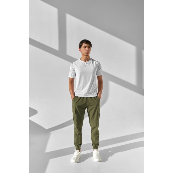 Erkaklar uchun Run fitnes futbolkasi