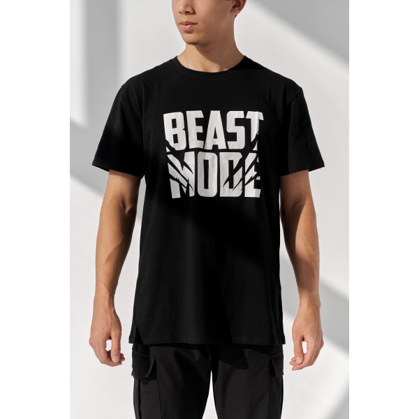 Erkaklar uchun Beast Mode fitnes futbolkasi