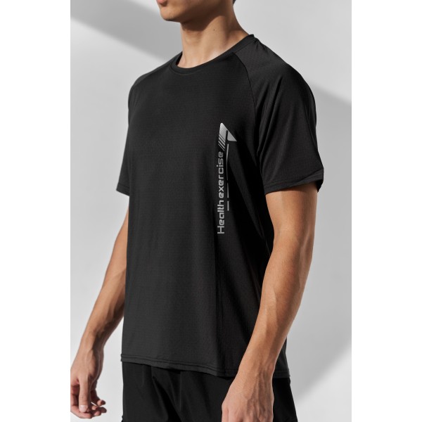 Erkaklar uchun Health Exercise fitness futbolkasi