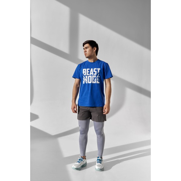 Erkaklar uchun Beast Mode fitnes futbolkasi