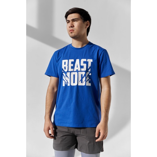 Erkaklar uchun Beast Mode fitnes futbolkasi