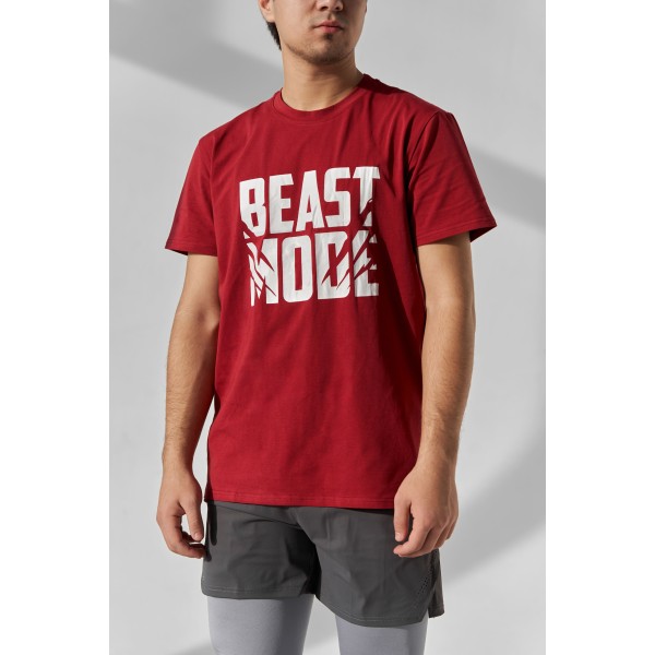 Erkaklar uchun Beast Mode fitnes futbolkasi