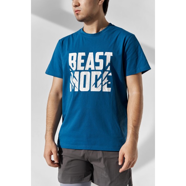 Erkaklar uchun Beast Mode fitnes futbolkasi