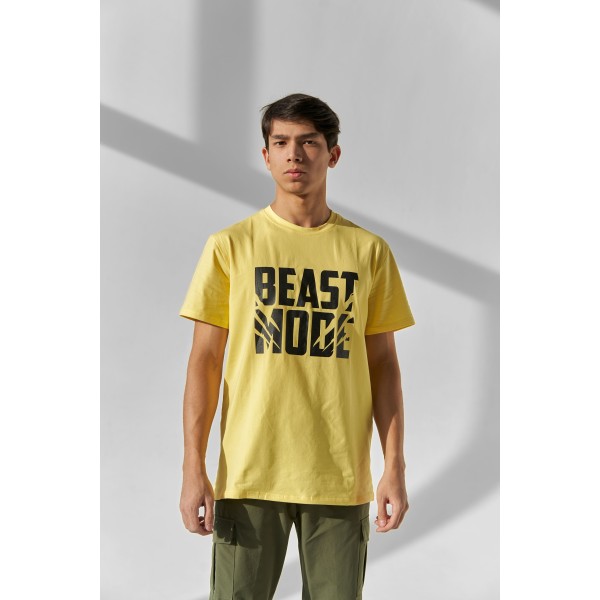 Erkaklar uchun Beast Mode fitnes futbolkasi