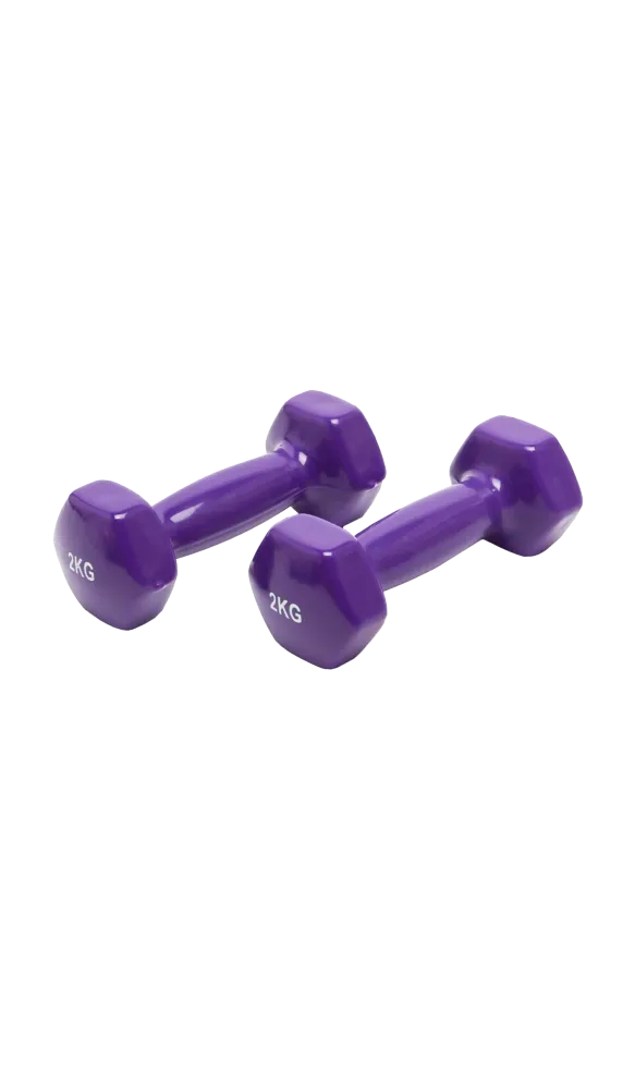 Гантель виниловая 2 кг