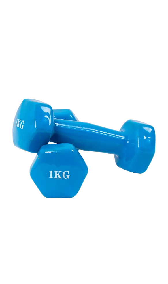 Гантель виниловая 1 кг